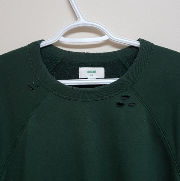 Aerie sycamore distressed pullover - Picture 2 of 3